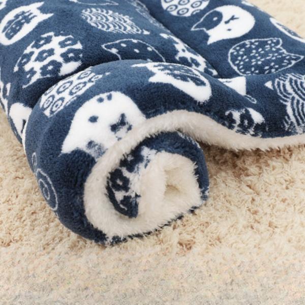 

М яка фланелева потовщена тварина М яка флісова підкладка Ковдра для домашніх тварин Килимок для цуценя Собака Кішка Подушка для дивана Домашній килим Зберігає тепло Чохол для сну 32*25cm