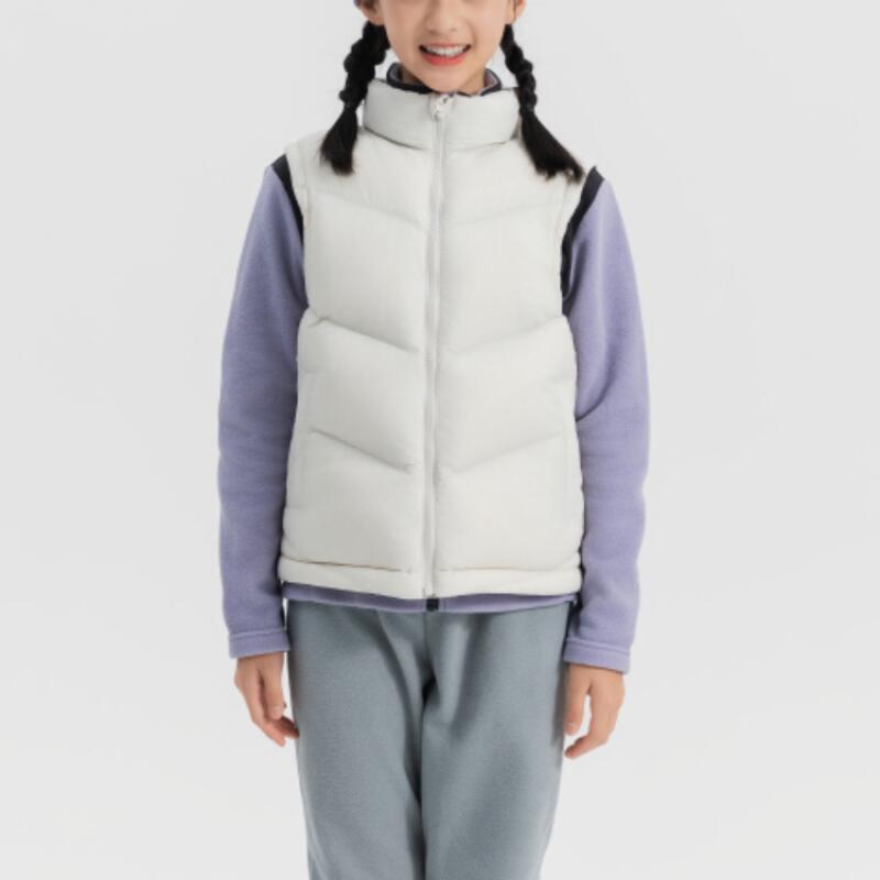 DECATHLON Down Jacket QUECHUA Warm, Comfortable and Waterproof Pearl Beige Teen