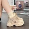 22. Winter cold-proof thick-soled heightening boots thickened winter high-top cotton shoes