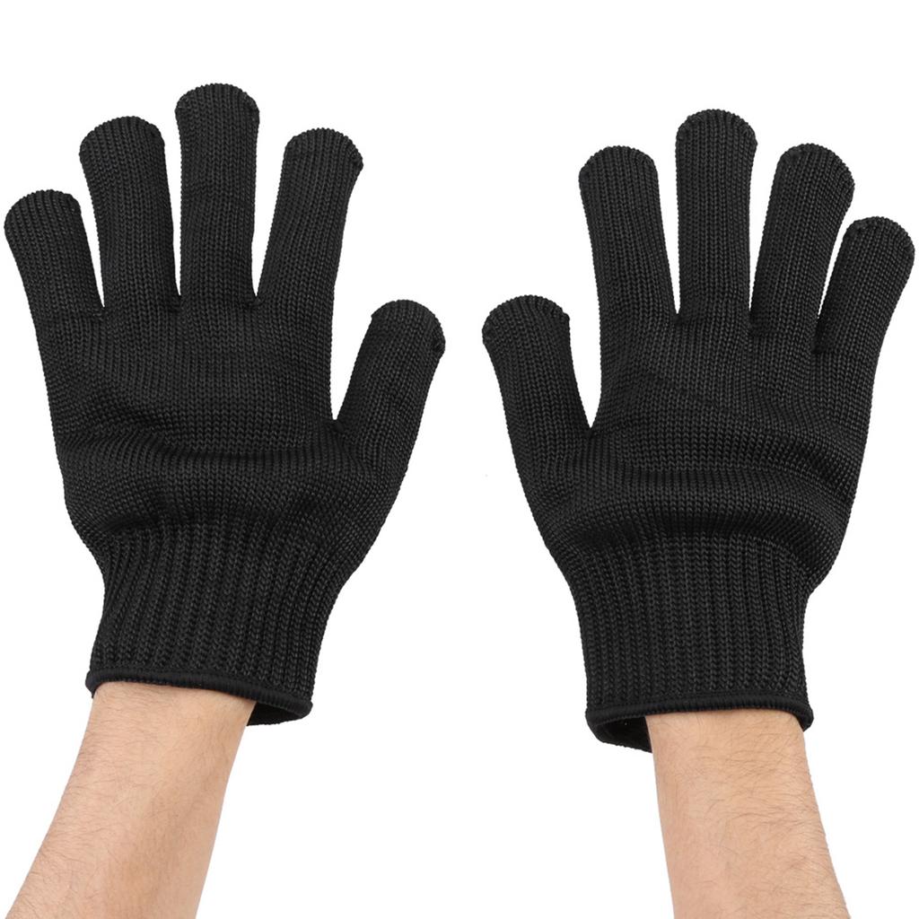 1 Pair Stainless Steel Mesh Cut Resistant Glove Safety Work Butcher Protection Tool