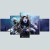 Videogiochi WOW Warcraft DOTA 2 Tela 5 Pezzi Poster Artistici da Parete Stampati Quadri Decorazione per la Casa per Decorazione del Soggiorno