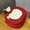 New Cute Red Apple Cosmetic Bag Creative Appearance Large Capacity Handheld Storage Pouch Stationery Organizer Gift Makeup Bags