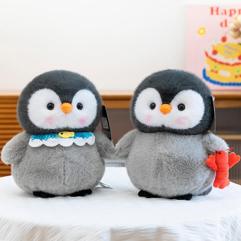 Cute Tudou Penguin Plush Toy Aquarium Souvenir Children's Lobster Doll Office Ornament