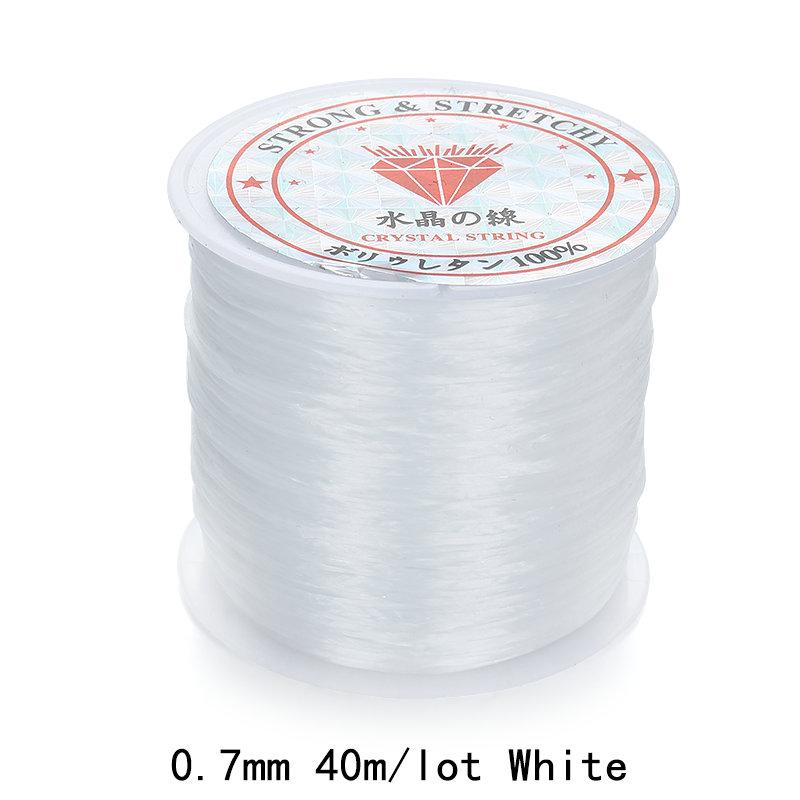 0.5-1.0mm Elastic Cord Beading Thread Stretch String Fibre Crafting Line for Jewelry Making DIY Seed Beads Pony Beads Bracelets