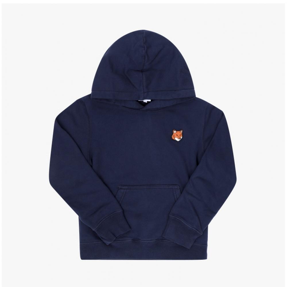 Maison Kitsune Детская толстовка с нашивкой-лисой Mqujh00kmbis4 MQUJH00KMBIS4 0413 (6A)