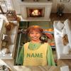 Pipi Customize your name rug, office chair cushion, home bedroom living room gift.
