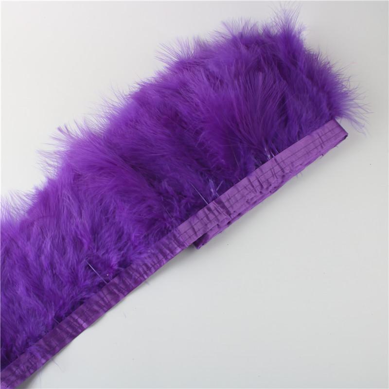 Feather2 Meter Fluffy Marabou Feathers Trim Fringe Wedding Dress Turkey Feather Ribbon Plumes Carnival Accessories Decorative Crafts