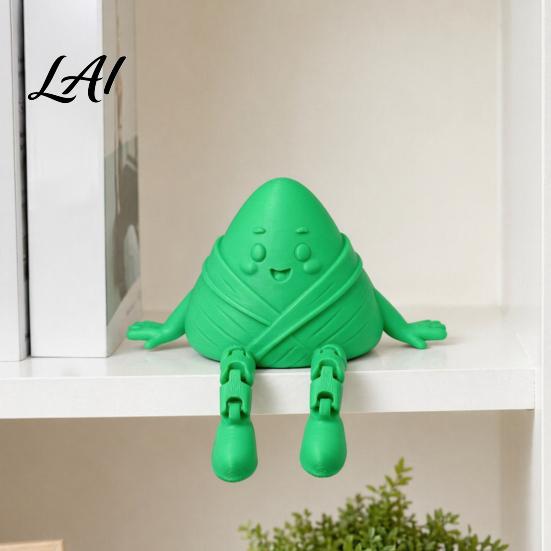 Kawaii Festival Decoration 3D Printed Zongzi Fidget Toy Cute Dragon Boat Dumpling Figurine Squeeze Stress Ball Alternative Relief Desk Decor
