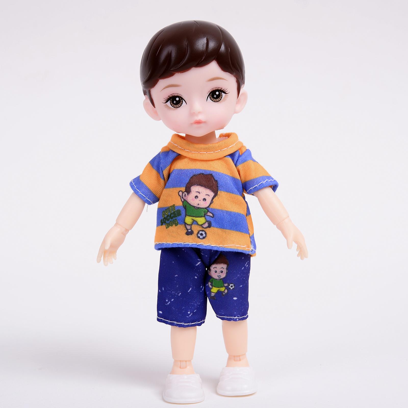 

Милые куклы-малыши One Piece 6 дюймов, модель мальчика, 13 подвижных суставов, пластиковые раскрашенные глаза, для детей, девочек, подарок на день рождения, игрушки