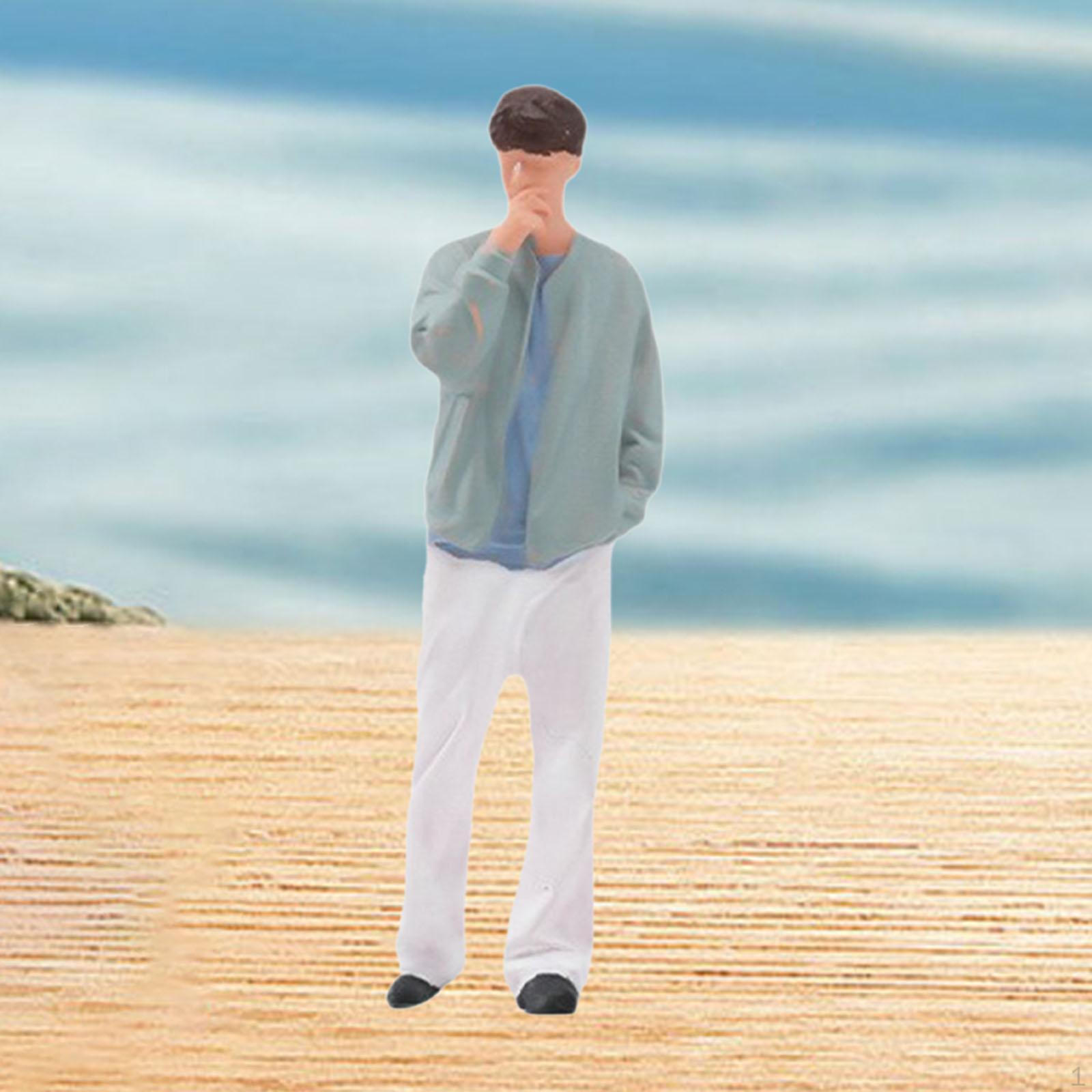 

1:64 Miniature Figure Diorama Painted Mini People Figurine Micro Landscape Decor Dollhouse