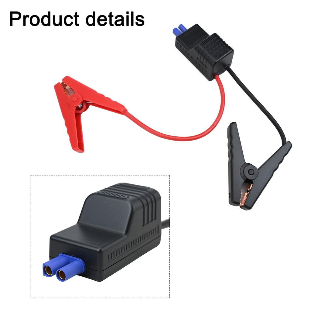 Robust For Jump Starter Cable Clips with Reverse Charge Prevention