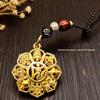 Master-Recommended Auspicious Eight Treasures Car Pendant Keychain