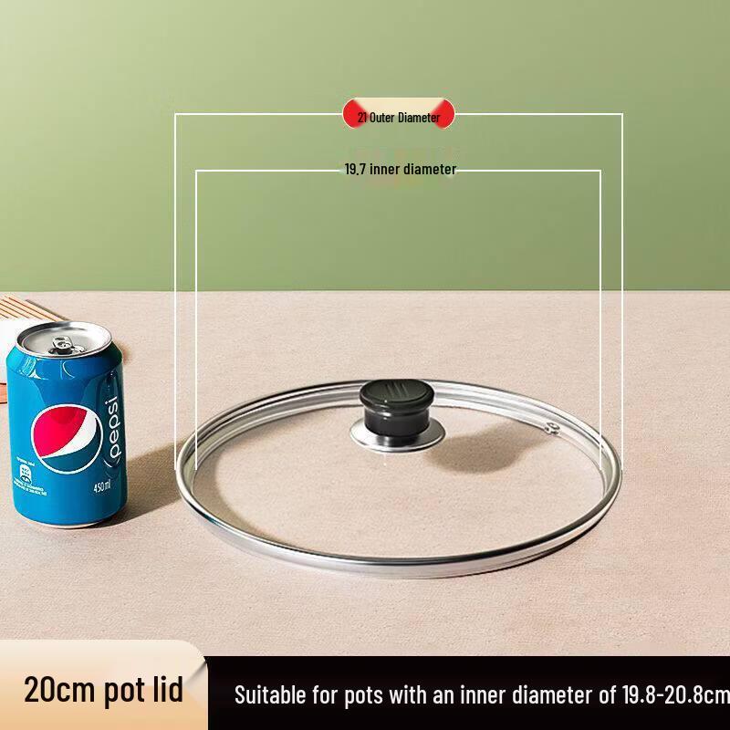 Standable Tempered Glass Pot Lid