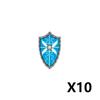 Middle Ages Empire Flag Pole Building Blocks Military Castle Lion Teutonic Knight Soldier Figures Roman Warrior Sheild Brick Toy