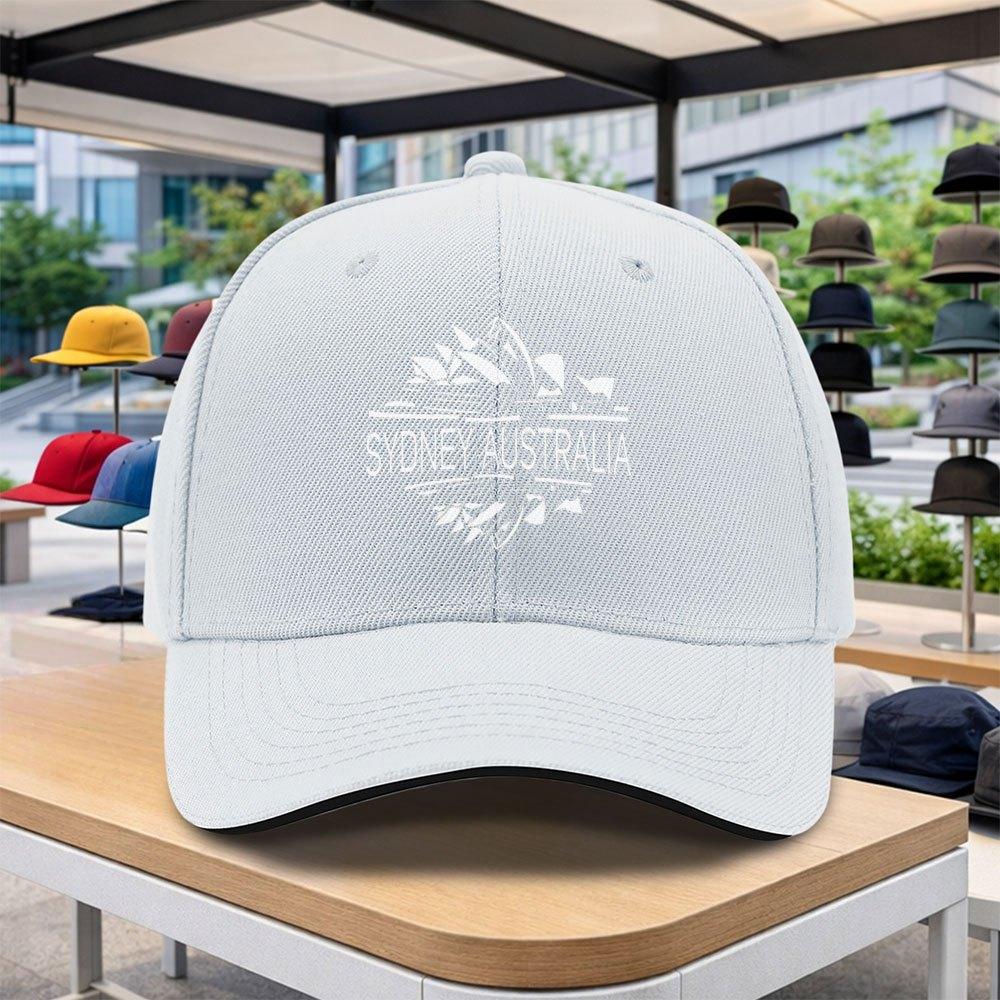 Sydney Opera House Adjustable Baseball Cap Trendy Printed Duckbill Cap for Outdoor Camping Golf Street Dance