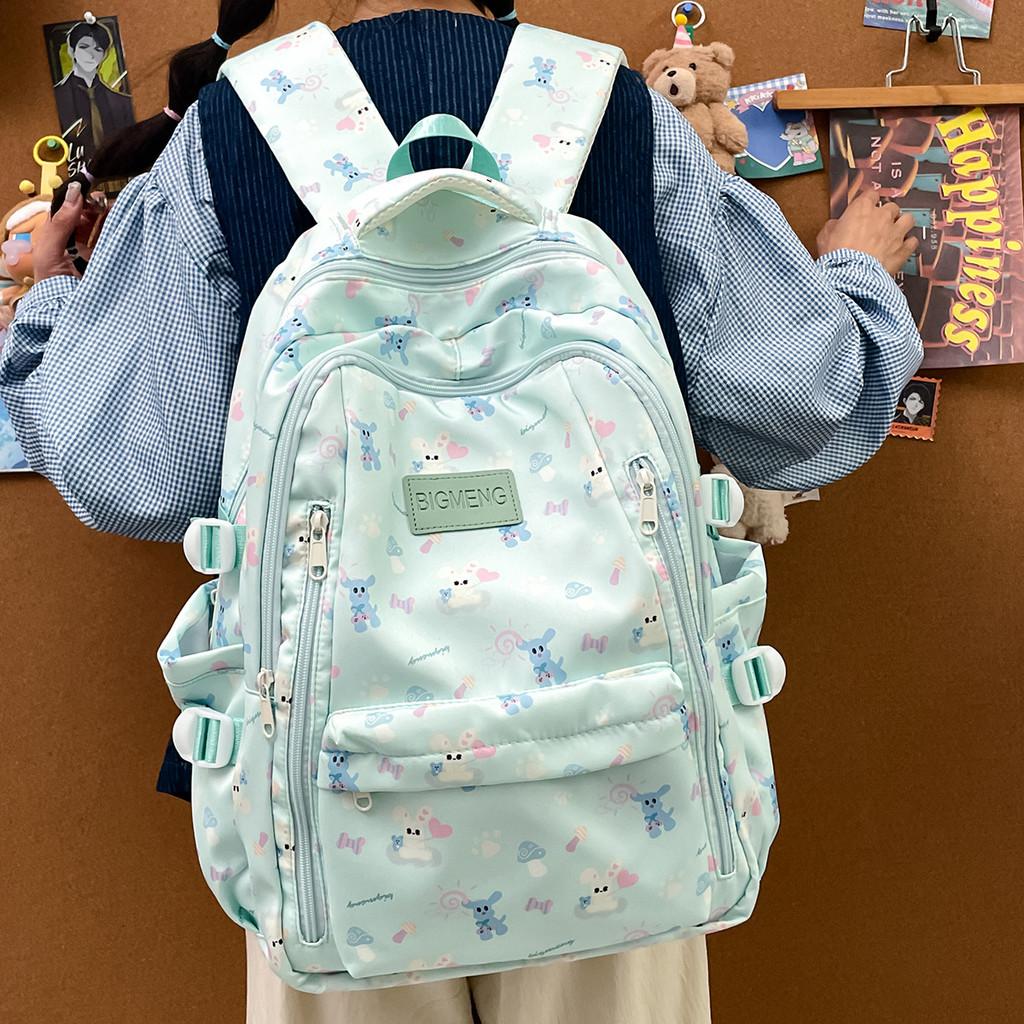 Printed Rabbit Animal Pattern Small Backpack For Girls And Teens Travel Casual