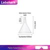 Laboratorní plastový nálevka - Silný průhledný kuželový design, Dlouhá krční část, Velká velikost, Malý průměr.