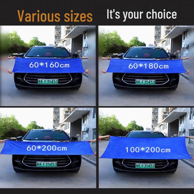 Large Soft, Lint-Free, Water-Absorbent Car Wash Towel—Leaves No Marks