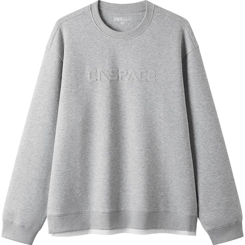 Semir Men's XCNSPACE Faux Two-Piece Space Sweatshirt