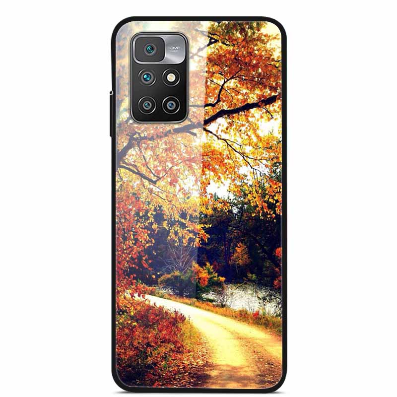 For Redmi Note 10 Pro Cases Note10T Tempered Glass Hard Back Cover for Xiaomi Redmi Note 10 5G / Note 10T Phone Case Capa Fundas