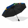 1pc Garfield's Halloween Adventure Pattern Beautiful Looking Automatic Folding Cartoon Practical Umbrella, 3 Folding, 8 Iron Frame Design, Durable and
