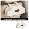 Car Backseat Organizer with Cup Holder Tissue Box Multifunctional Universal Automotive Seat Headrest Hanging Storage Box Hook Car Accessories