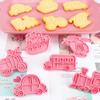 8Pcs Cartoon Transports Vehicle Pattern Cookie Cutters Pressable Biscuits Mold