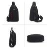 Portable Men's Casual Shoulder Bag Crossbody Bag On Shoulder Portable Travel Sling Bag Pack Messenger Pack Chest Bag