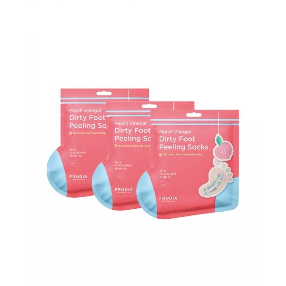 Frudia My Orchard Peach Foot Peeling Mask  1 Pair  3 Pieces FREE