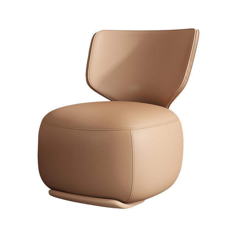 Log Light Luxury First Class Cabin Lounge Sofa Chair Nordic Living Room Fabric Low Stool Balcony Leisure Armchair 2024 New