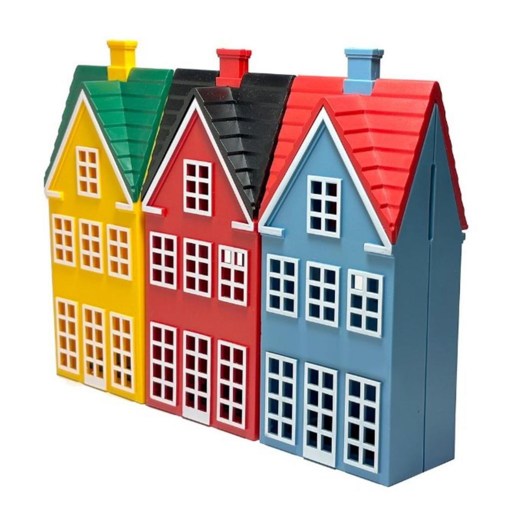 Poul Willmusen House-Shaped Piggy Bank, Copenhagen Nyhavn Streetscape, SoDanish, Scandinavian Style, Interior Decor, Made In Denmark, Netherlands,
