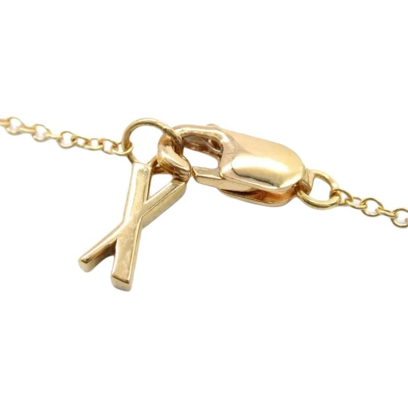 TIFFANY & CO. Pre Owned 2010s 18k Rose Gold X Closed Interlocking Necklace 964596