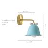 Nordic Ins Cream Glass Bowknot Bell Wall Lamp Bedside Bedroom E27 LED Wall Mounted Kitchen Island Kids/Princess Room Store Cafe