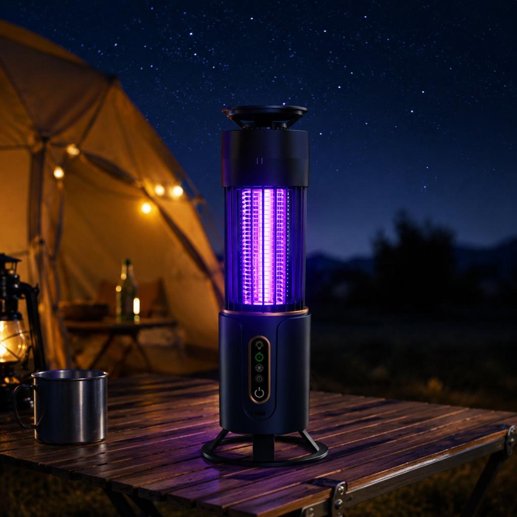 Lampada Uccidi Zanzare Ricaricabile Elettrica Zapper per Insetti Interno Esterno Portatile Campeggio Trappola per Insetti Dispositivo Repellente per Zanzare Alimentato da USB