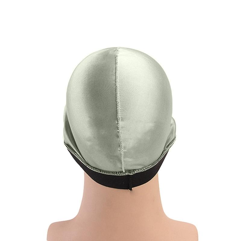 Stretchable Polyester Skull Cap With Decorative Wide Edge For Themed Occasions And Casual Outfits