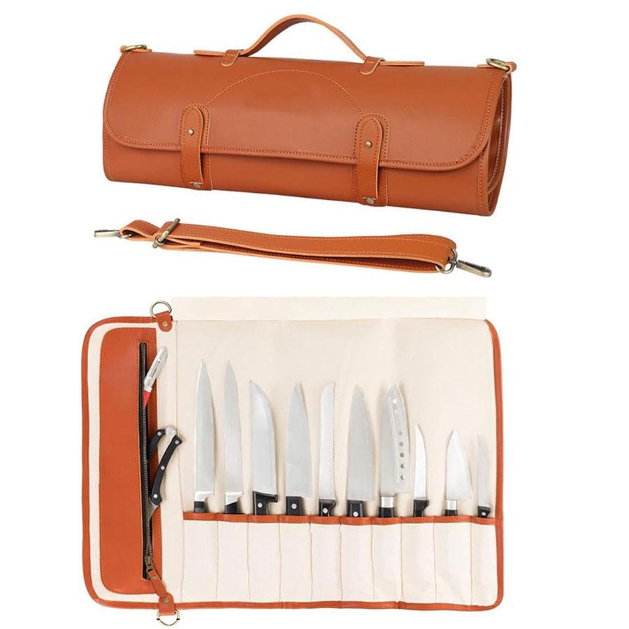 Portable Chef Knife Storage Bag, Western Cooking Utensil Organizer Bag for Culinary Students