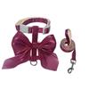 Pet Accessories Adjustable Pet Harness Escape-Proof Breathable Cat Leash Cute Bow Comfort Dog Chest Strap Outdoor Walking