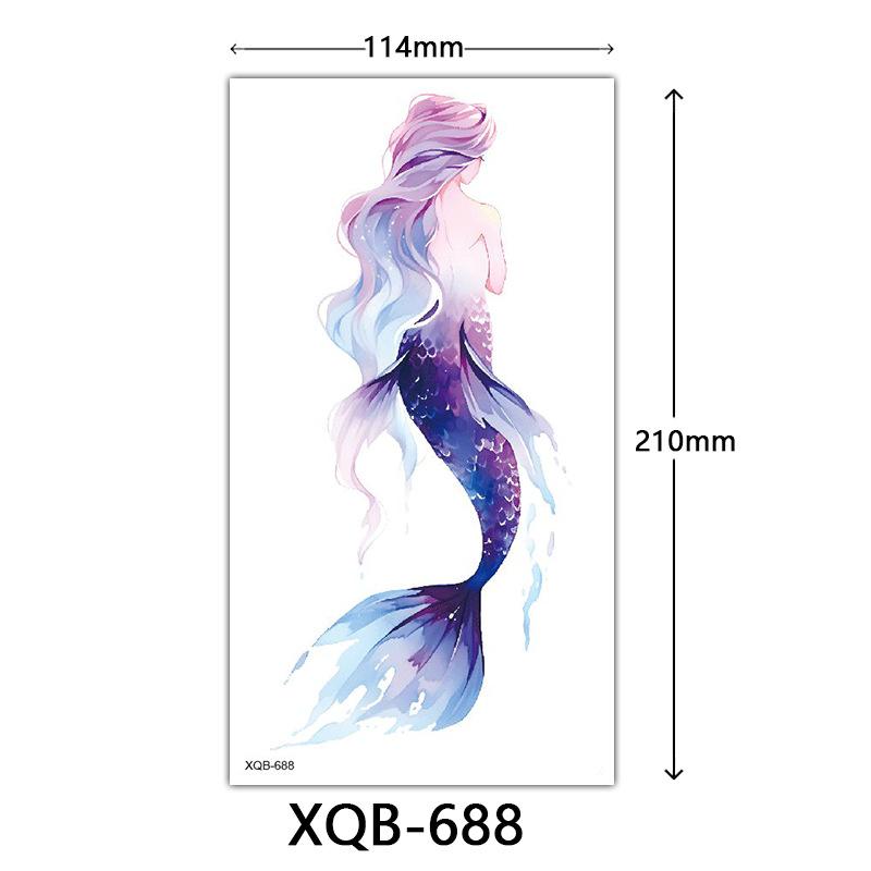 Small Full Arm Tattoo Sticker, Flower Letters, Plain Flower Tattoo Sticker Tattoo