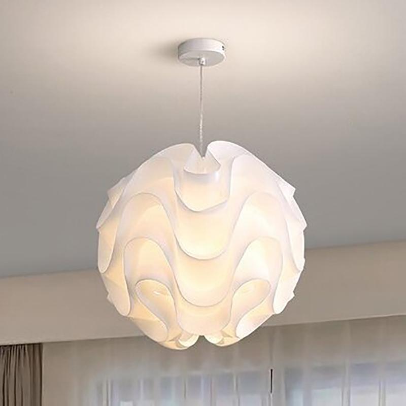 Pp Wave Ball Lampshade Petal Table Lamp Shade Light Durable Cover Design Lampshade Protector Household Chic