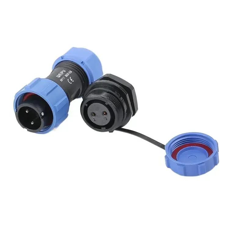 WEIPU SP17 SP1710 SP1712 IP68 Waterproof Aviation Connector Male Plug Female Socket Adapter 2 3 4 5 7 9 10 Pin For Medical LED