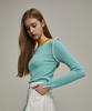 KANDINI Mint Color Block Linen Knit