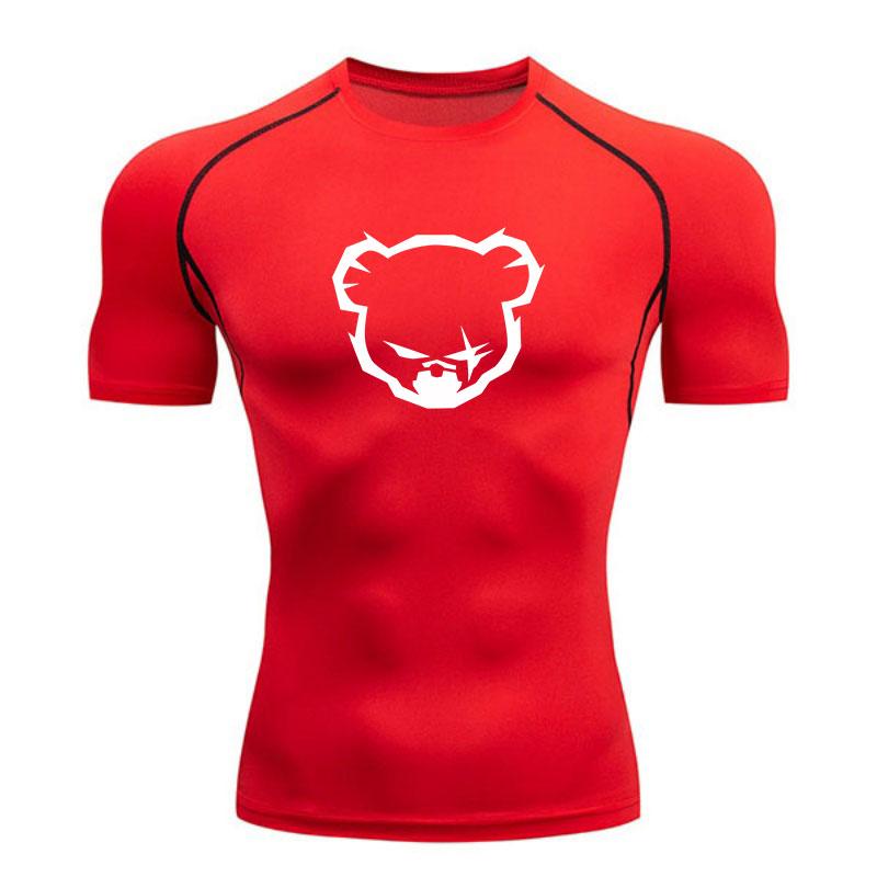 Men's Compression Workout T-Shirt, Quick Dry Athletic Short