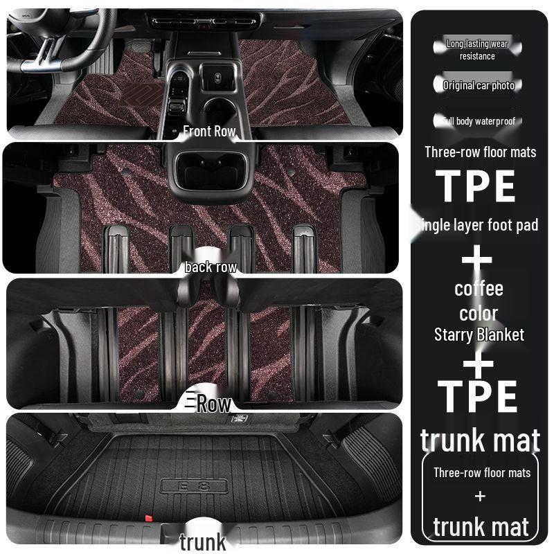 Lynk & Co 900 TPE Floor Mats 2025: Full Coverage Decorative Interior Car Accessories