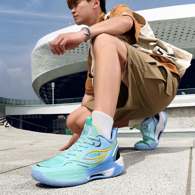 Basketball Shoes Spring and Summer New Non-slip, Wear-resistant and Shock-absorbing Low-top Actual Combat Professional Sports Shoes Male Stud
