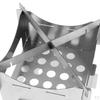 Foldable Portable Lightweight Stainless Steel Cooking Utensil for Backpacking Hiking Kitchen