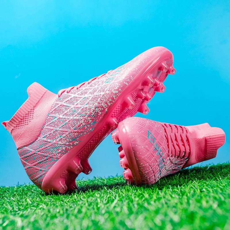 Unisex High-Top Fußballschuhe Bunt Outdoor Langstollen Sportschuhe Große Größe Jugend Sport Kinder Fußballschuhe