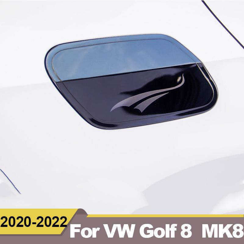For Volkawagen VW Golf 8 MK8 2022 Stainless Steel Car Fuel Tank Cover Oil Cap Decorative Trim Case Sticker Accessories