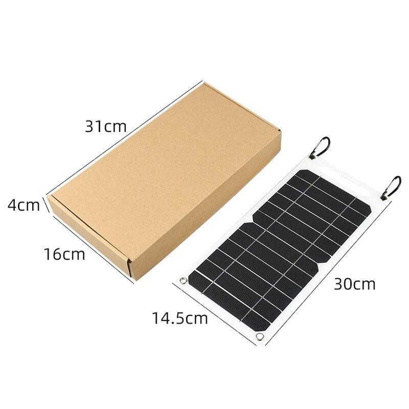 

30W 300*145mm Solar Mobile Phone Power Bank New Solar Panel Portable Mobile Power For Outdoor Camping