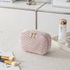 Corduroy Cosmetic Bag Travel Portable Lipstick Bag Organizer Handheld Washable Cosmetic Bag