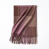 New British Style Imitation Cashmere Tassel Scarf for Girls High End Cold Proof and Warm Scarf